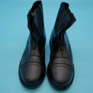 Tuffrider Black Womens Ankle Zip Horse Riding Paddock Boots 9.5